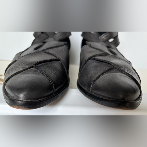 Free People Wonderlust Black leather pointed toe flats EU Size 38 = US 7.5 - Picture 5 of 9